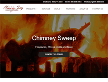 Tablet Screenshot of chimneysweepshop.com